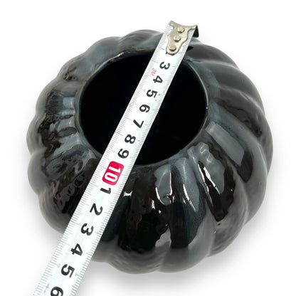 Black Ceramic Sphere shape Vase