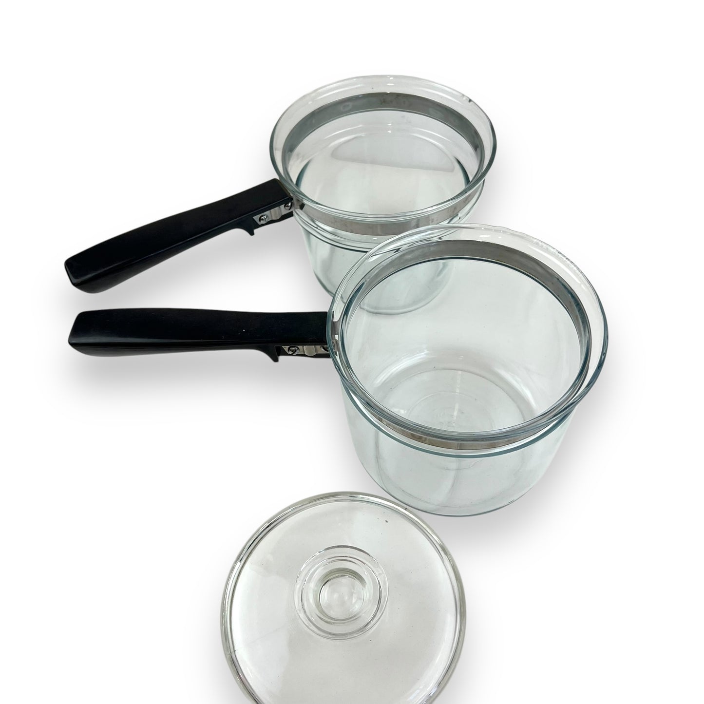 Glass Pyrex Double Boiler Pot Set