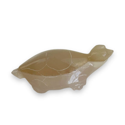 Stone carved turtle statue ornament
