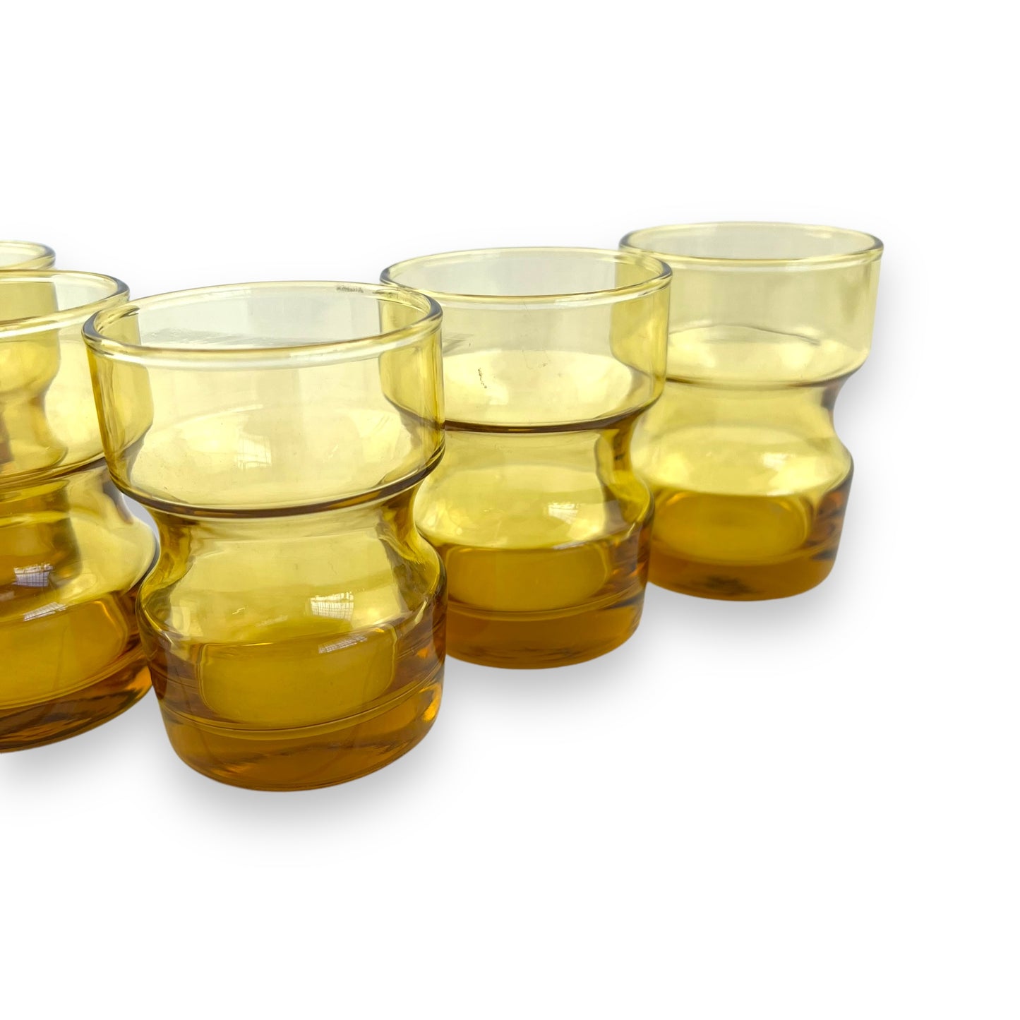 Kaaru Amber Glass Set - 8.5cm tall