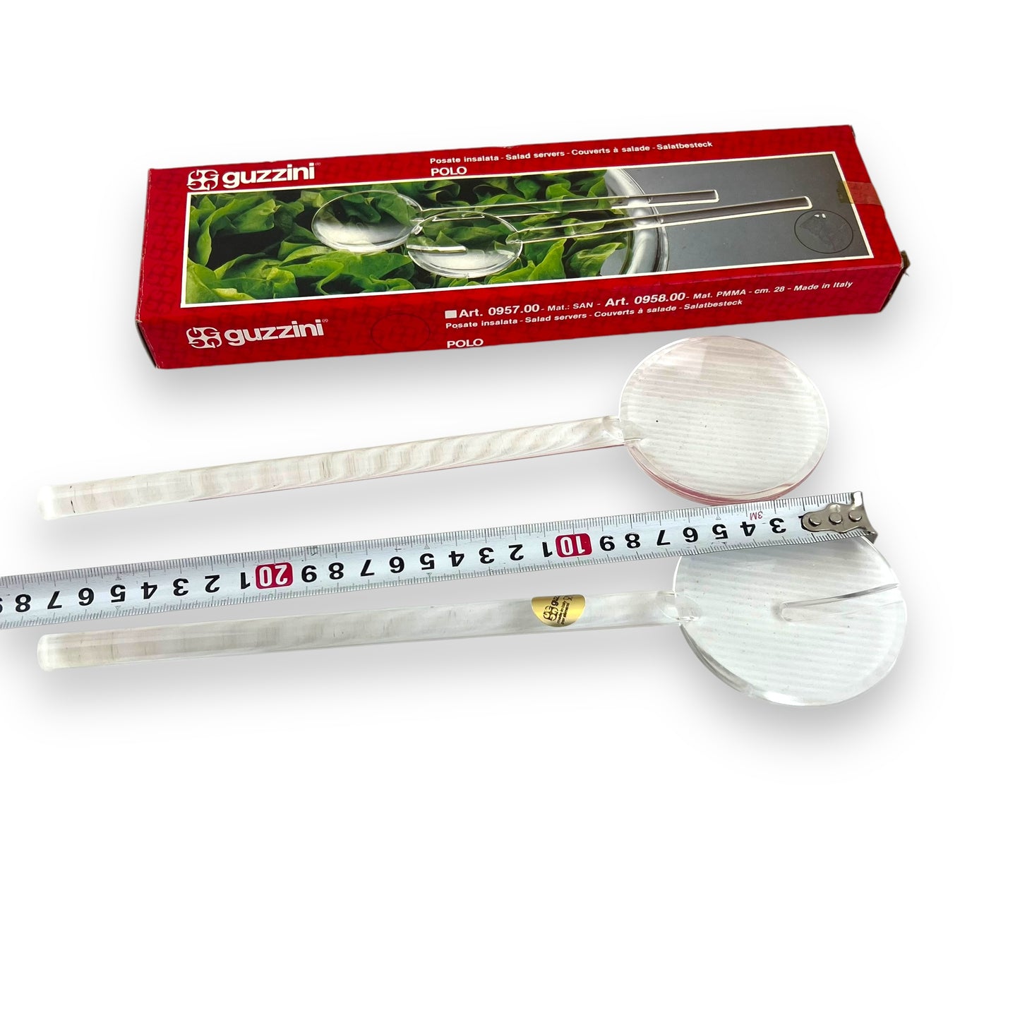 Guzzini “Polo” Salad Servers in Original Box - Made in Italy