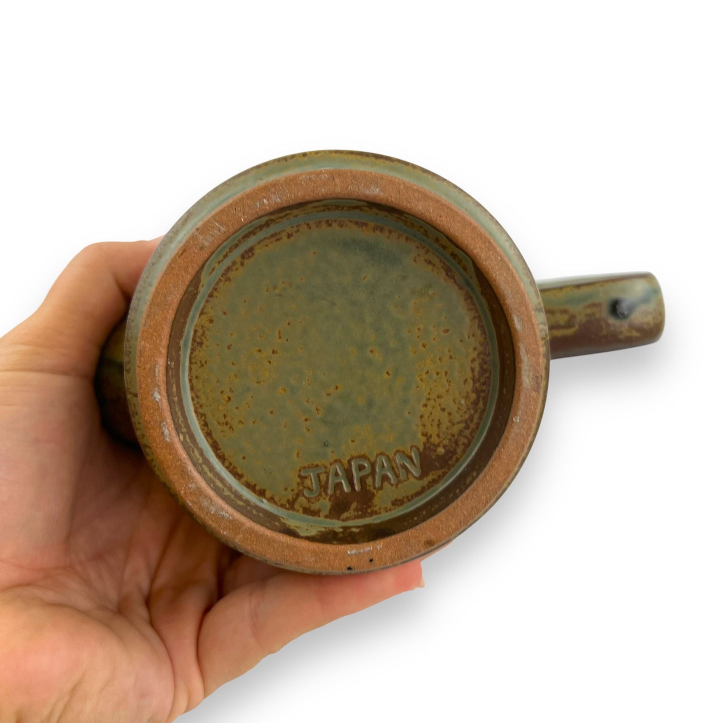 Pottery Leaf Dark Green Teapot with Lid