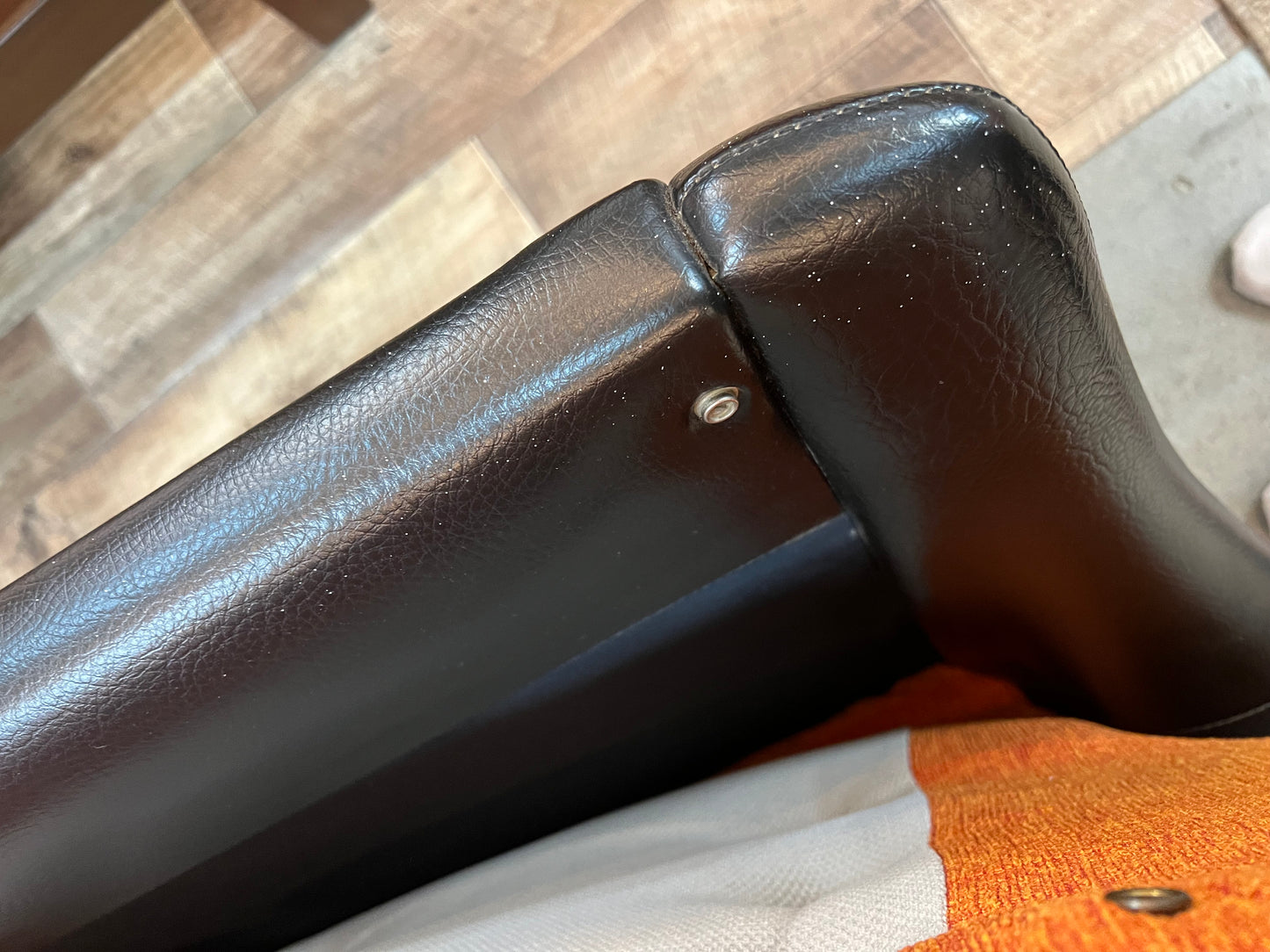 Danish Deluxe Trina 3 Seater Lounge Orange and Black