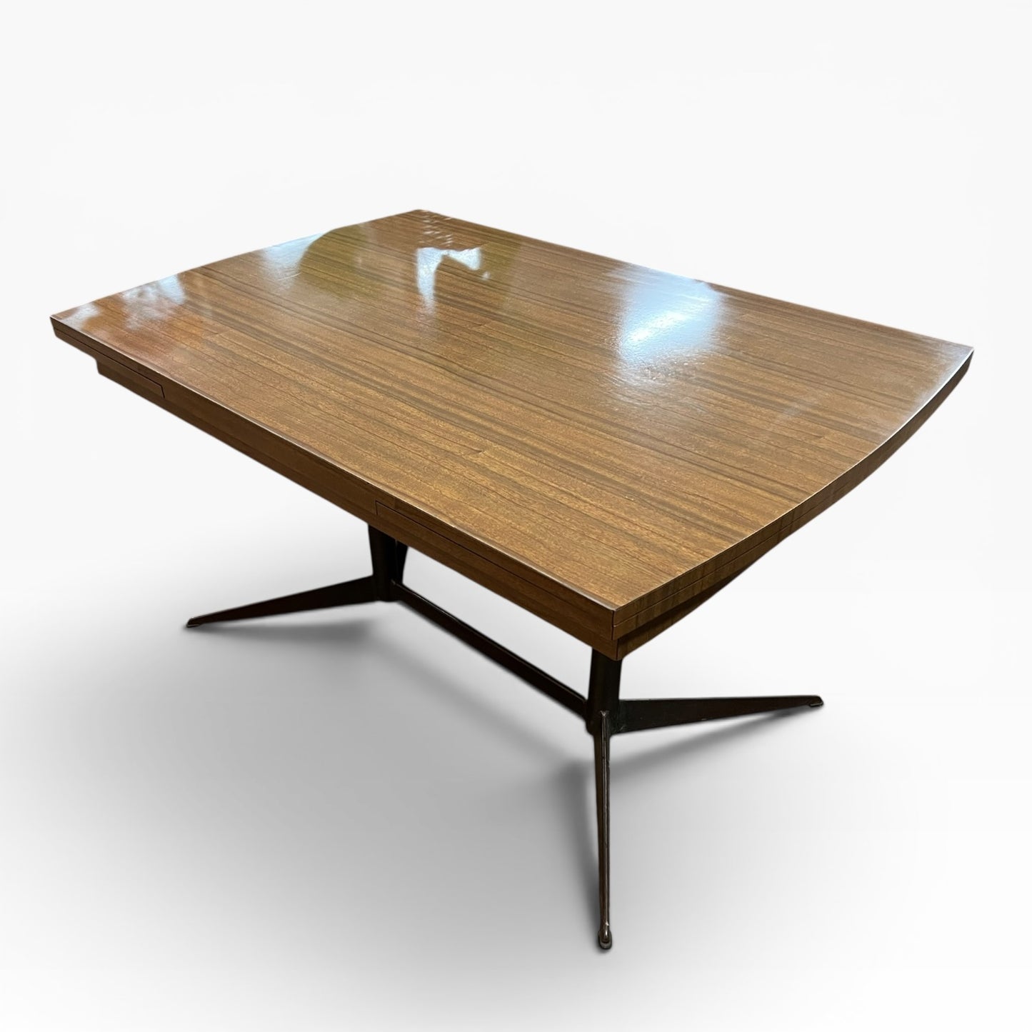 Brown laminate drop leaf Extendable dining table