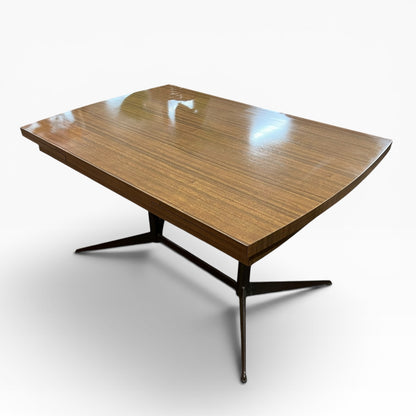Brown laminate drop leaf Extendable dining table