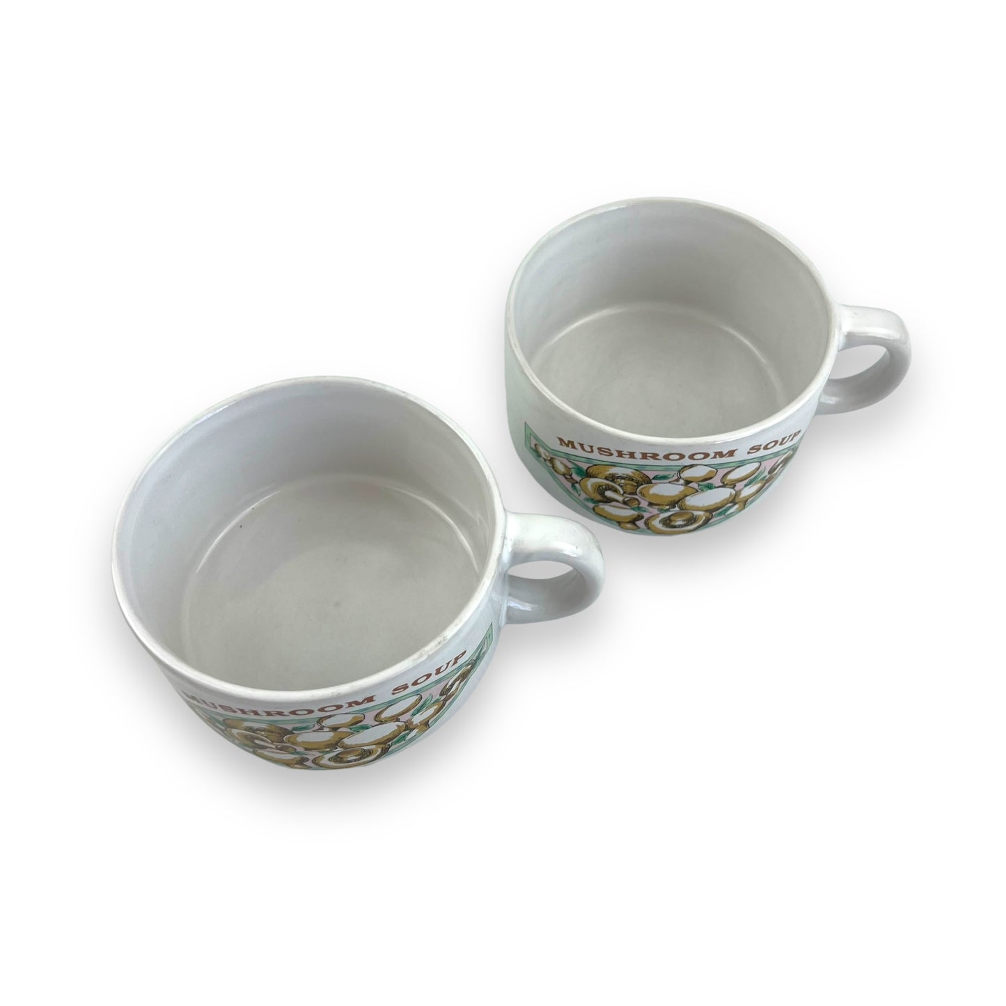 Pair of Mushroom Soup Mugs