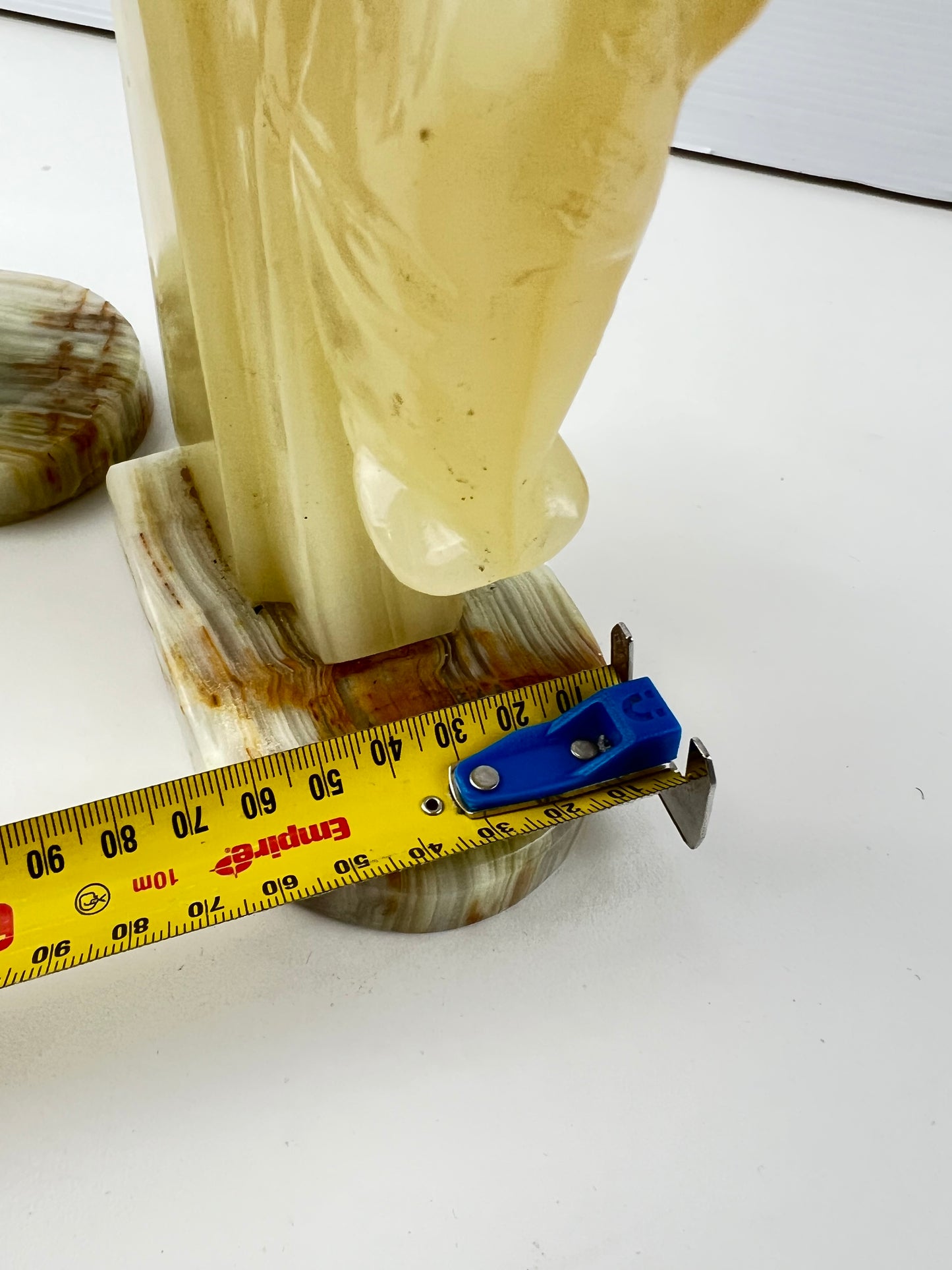 Carved Onyx Horse Head Bookends Pair