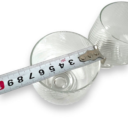 Crown Corning “Regis” Swirl 9cm tall Glass Set of 6