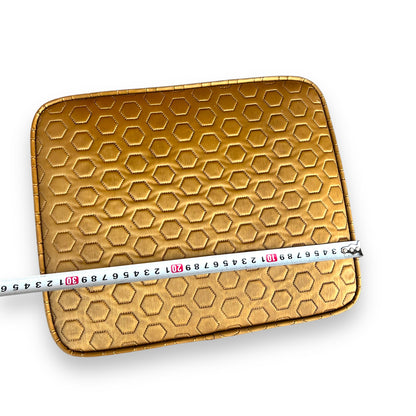 Retro Bar & Stool Set – Gold Vinyl