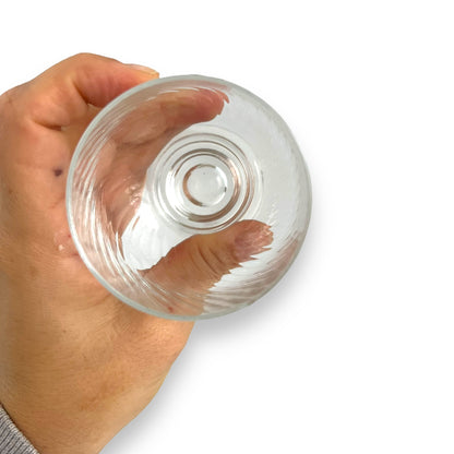 Crown Corning “Regis” Swirl 8.5cm tall glass set of 6