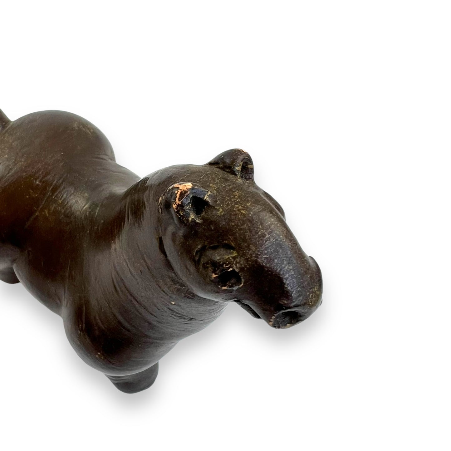 Lujo Vodopivec Handmade Ceramic Dark Brown Horse Sculpture