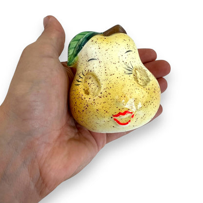 Pear face salt shaker
