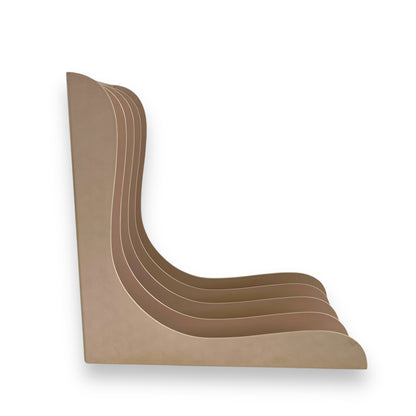 Audio Sonic Record Library Beige Plastic Storage Holder