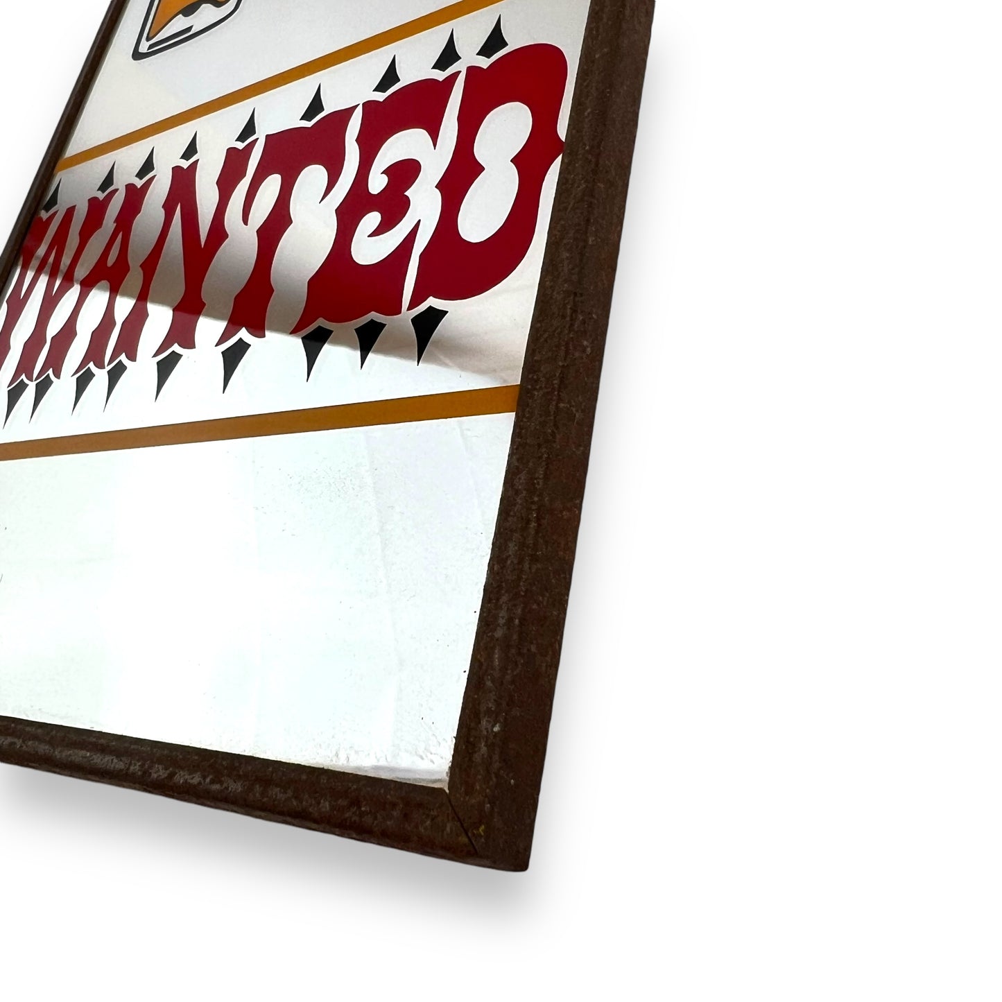 Honest Bartender Wanted Glass Mirror Framed Bar Sign