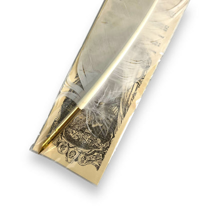 Charles Dickens Feather Quill Pen - The Pickwick Club Design