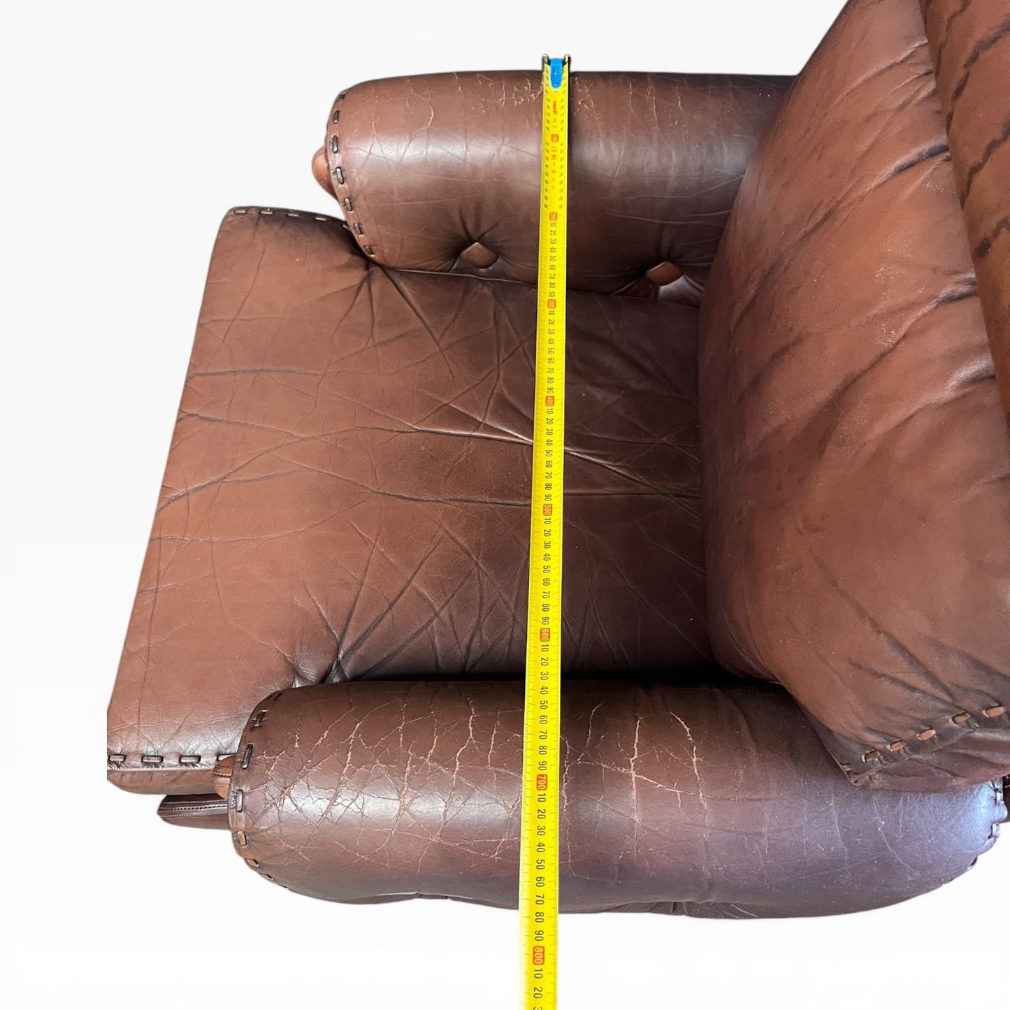 Moran Vintage Leather Armchair & Ottoman Set – Made in Melbourne