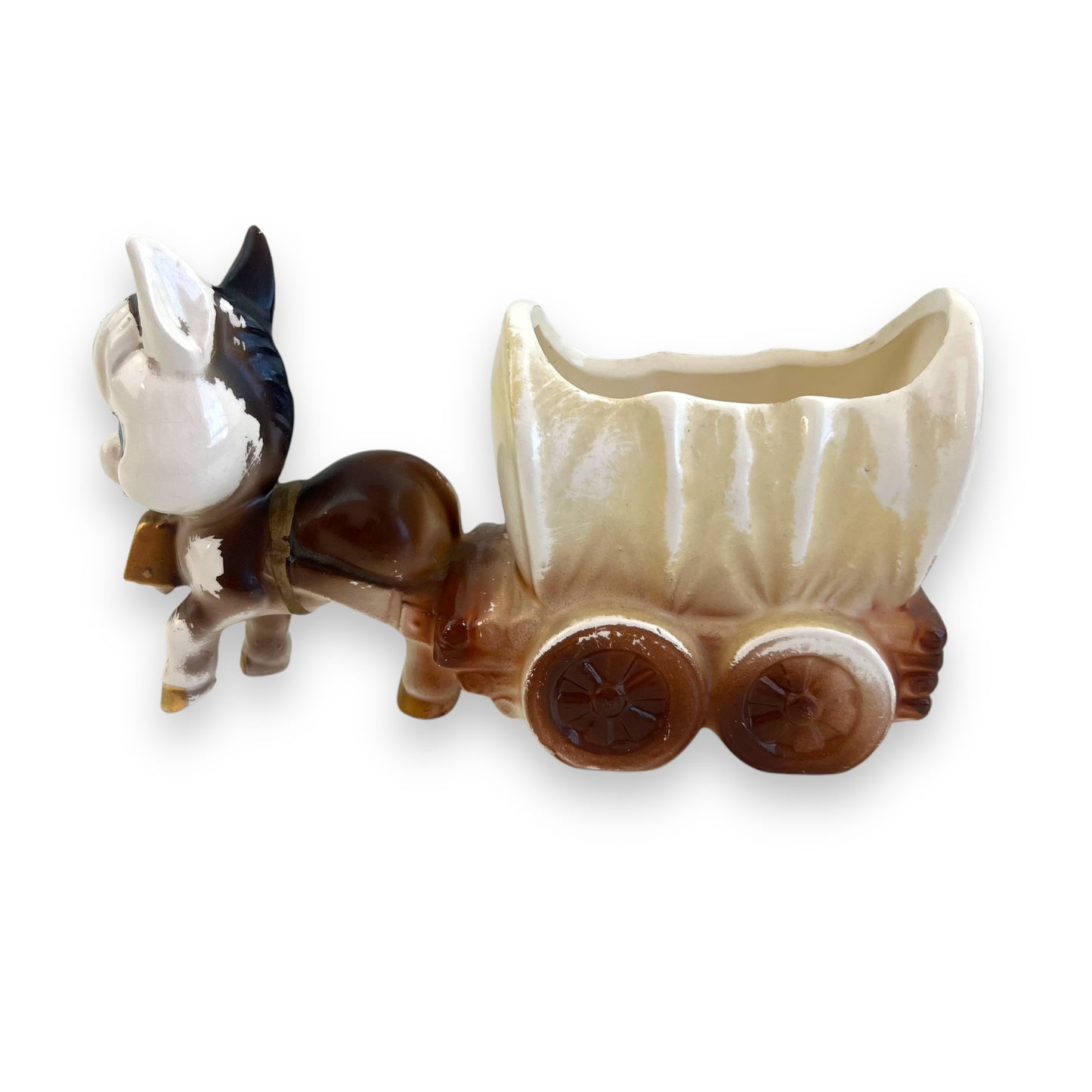 Donkey with Cart Small Plant Pot