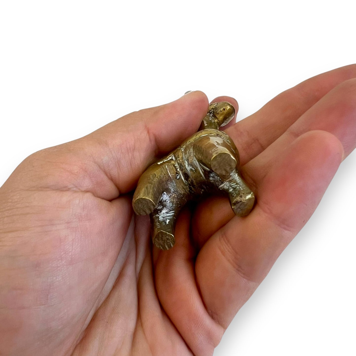Small brass donkey