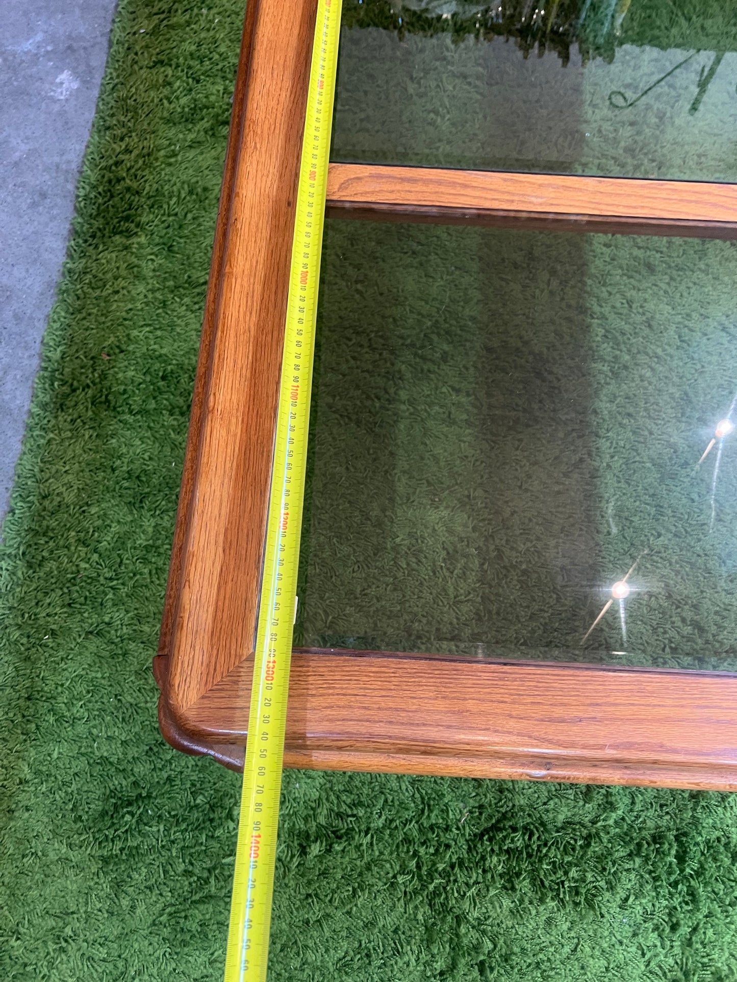 Smoked Glass & Timber Coffee Table
