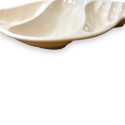 Beige Shell-Shaped Serving Platter