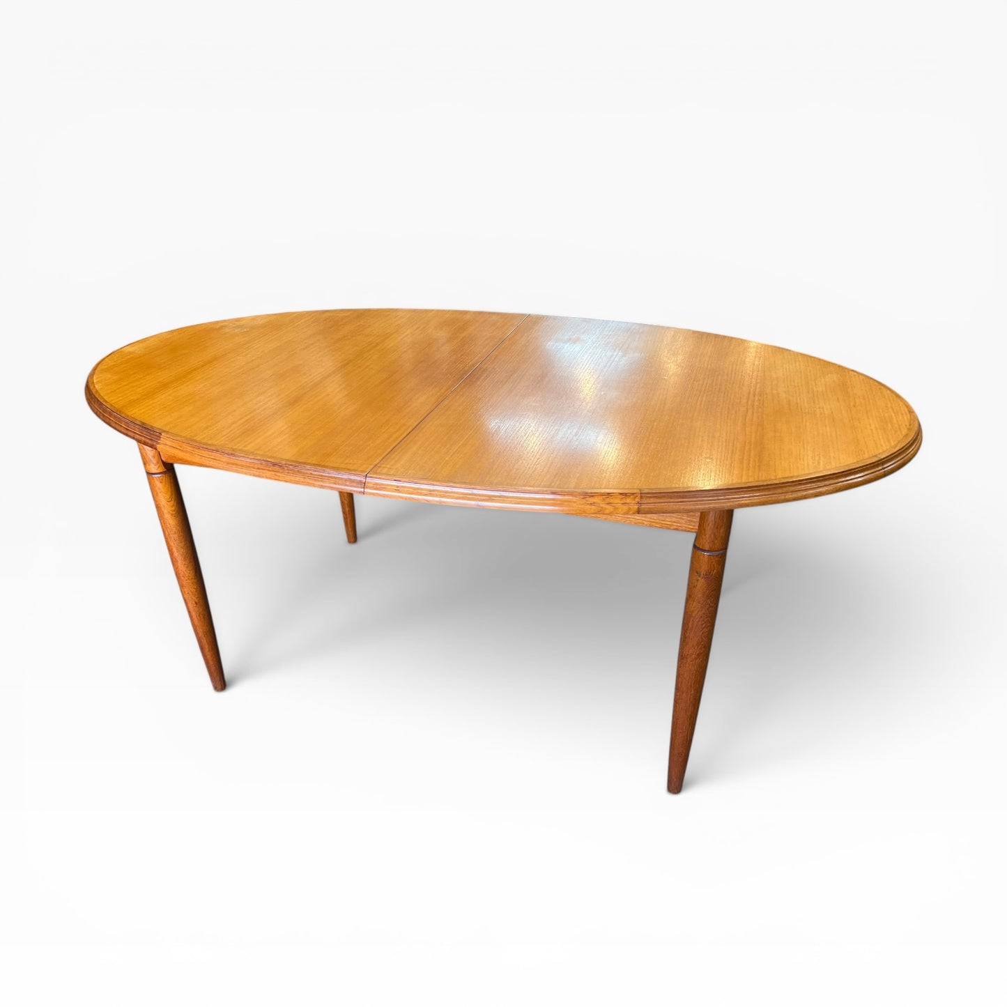 Burgess Australian-Made Teak Oval Extension Dining Table