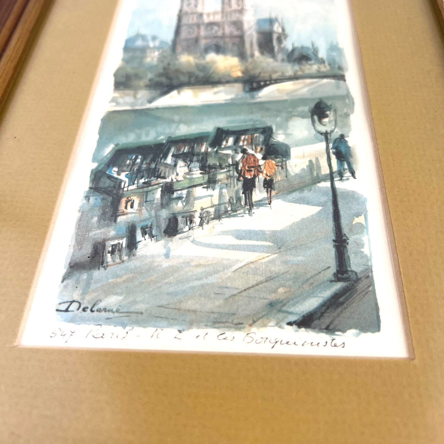“Bouquinistes” Print by Lucien DELARUE