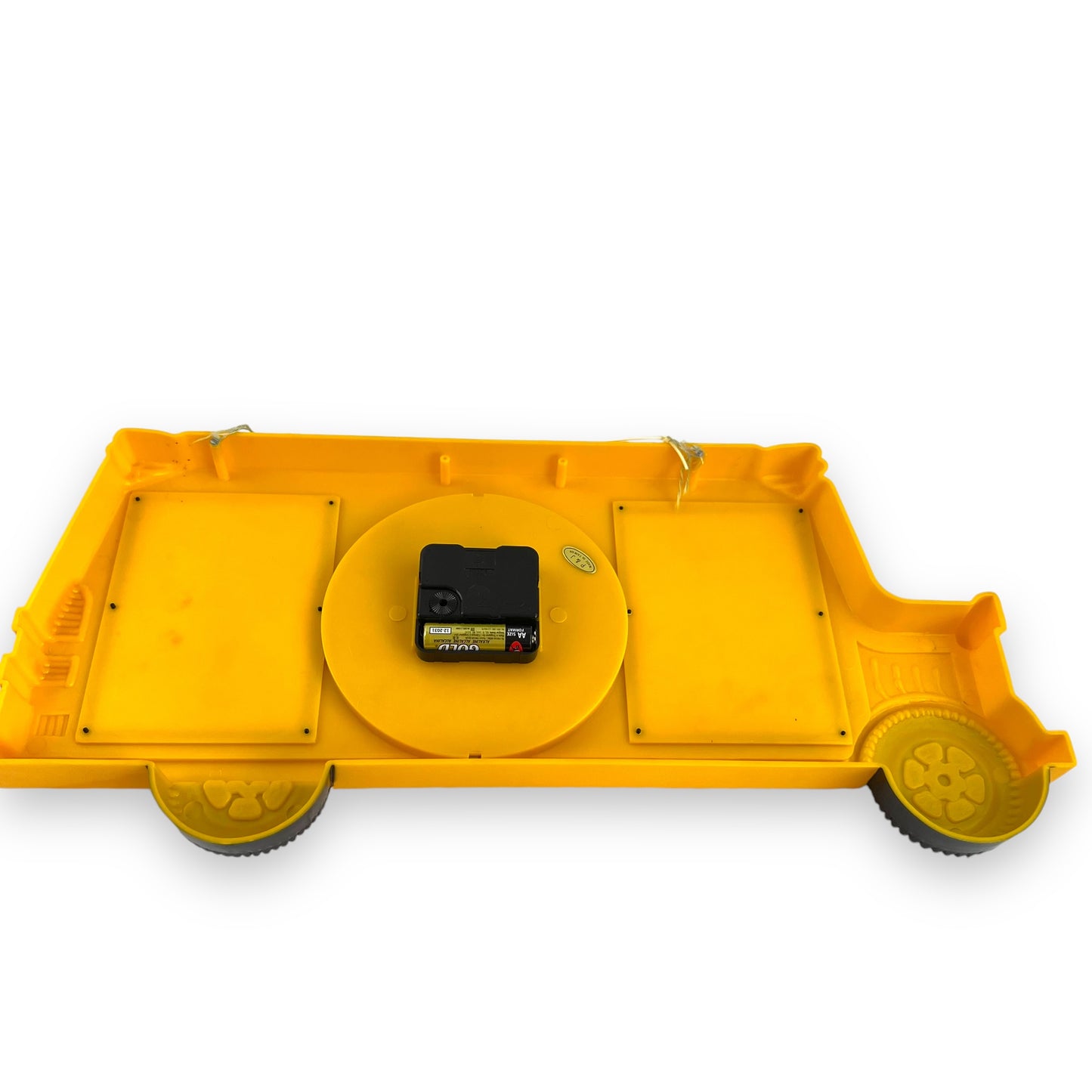 Yellow School Bus Clock & Picture Frame
