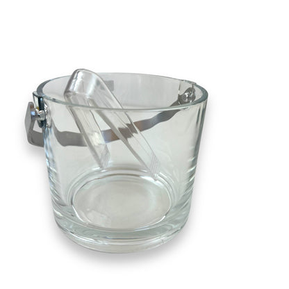 Toyo Sasaki Glass P-12601-JAN Ice Bucket with tongs