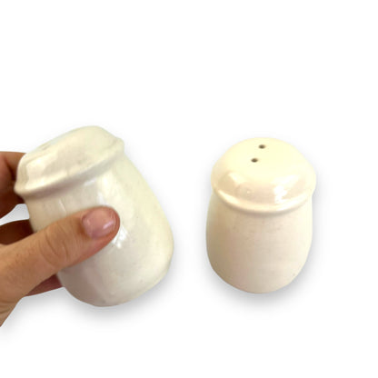 Orange & Blue flower salt and pepper shaker set