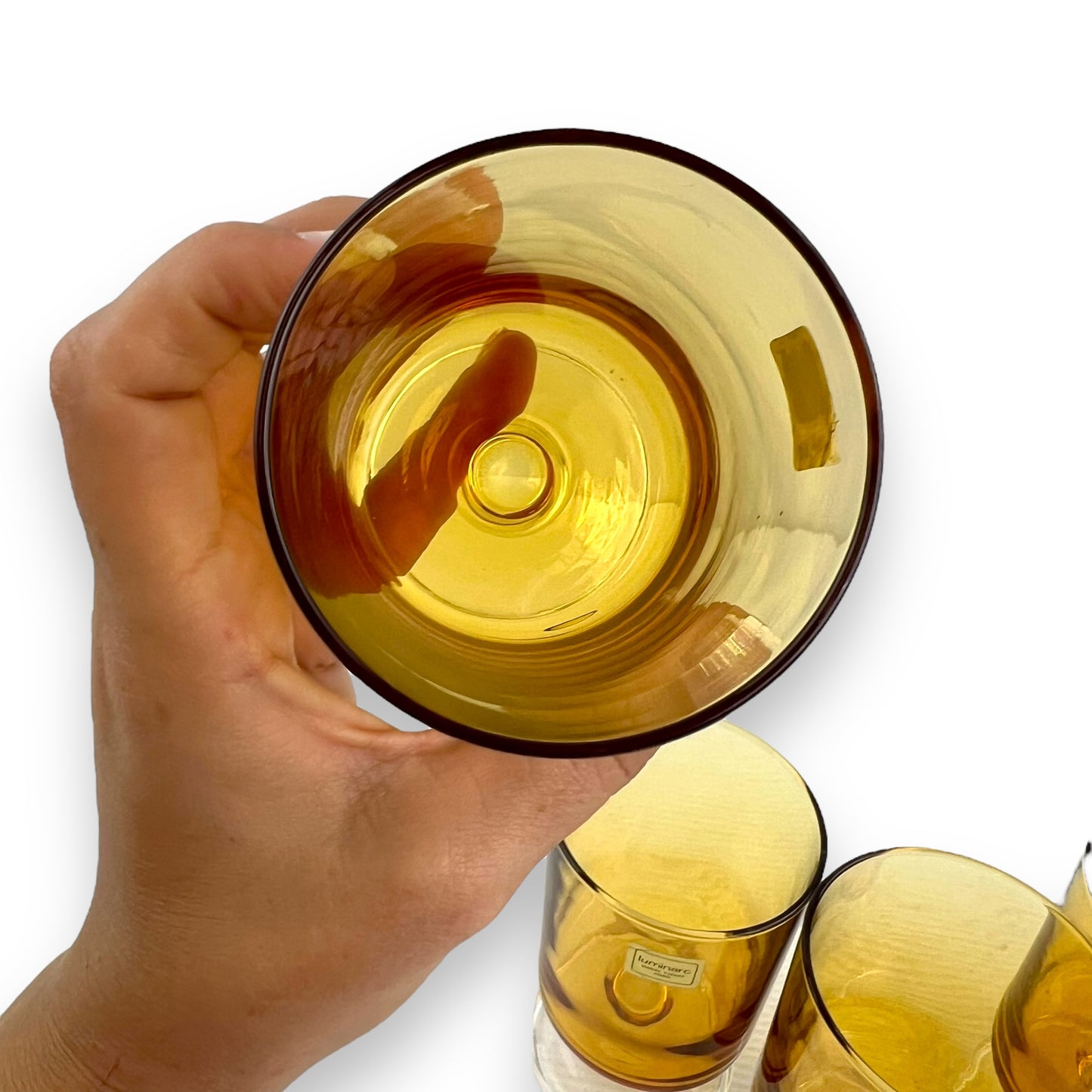 Luminarc Amber Glass Set of 5 - Made in France