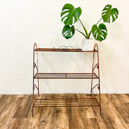 Vintage rusty plant stand