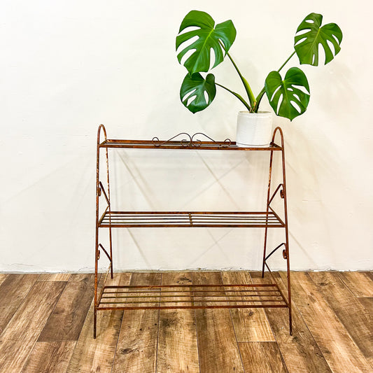 Vintage rusty plant stand