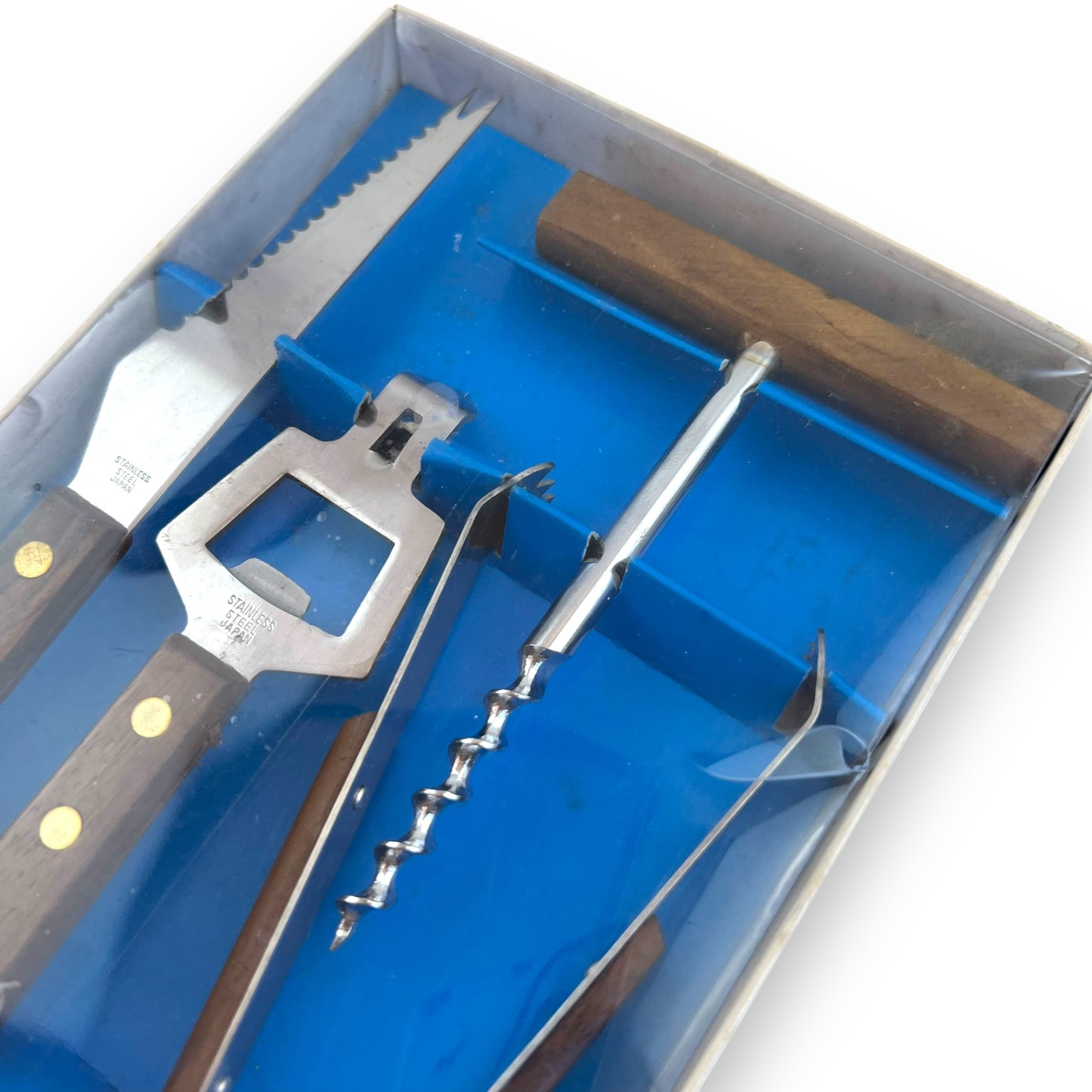 Wood Handle Bar Utensil Set - New in Box