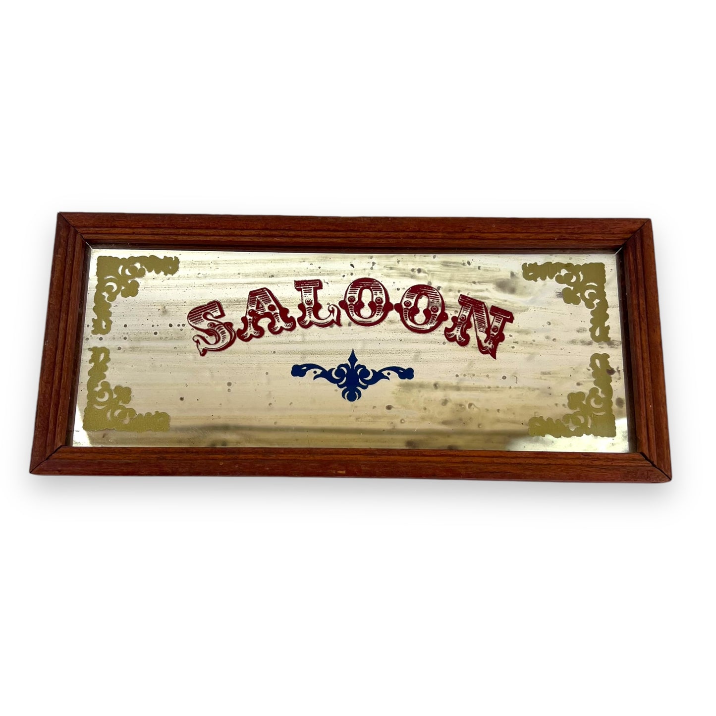 Saloon Glass Mirror Framed Bar Sign