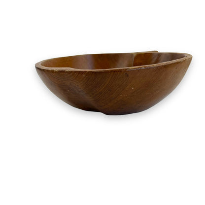Wooden Apple Shape Bowl