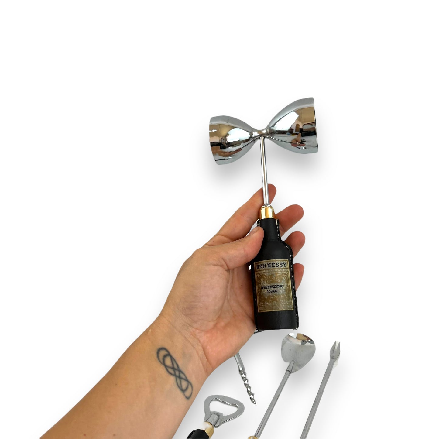 Leather Handle Bar Utensil Set