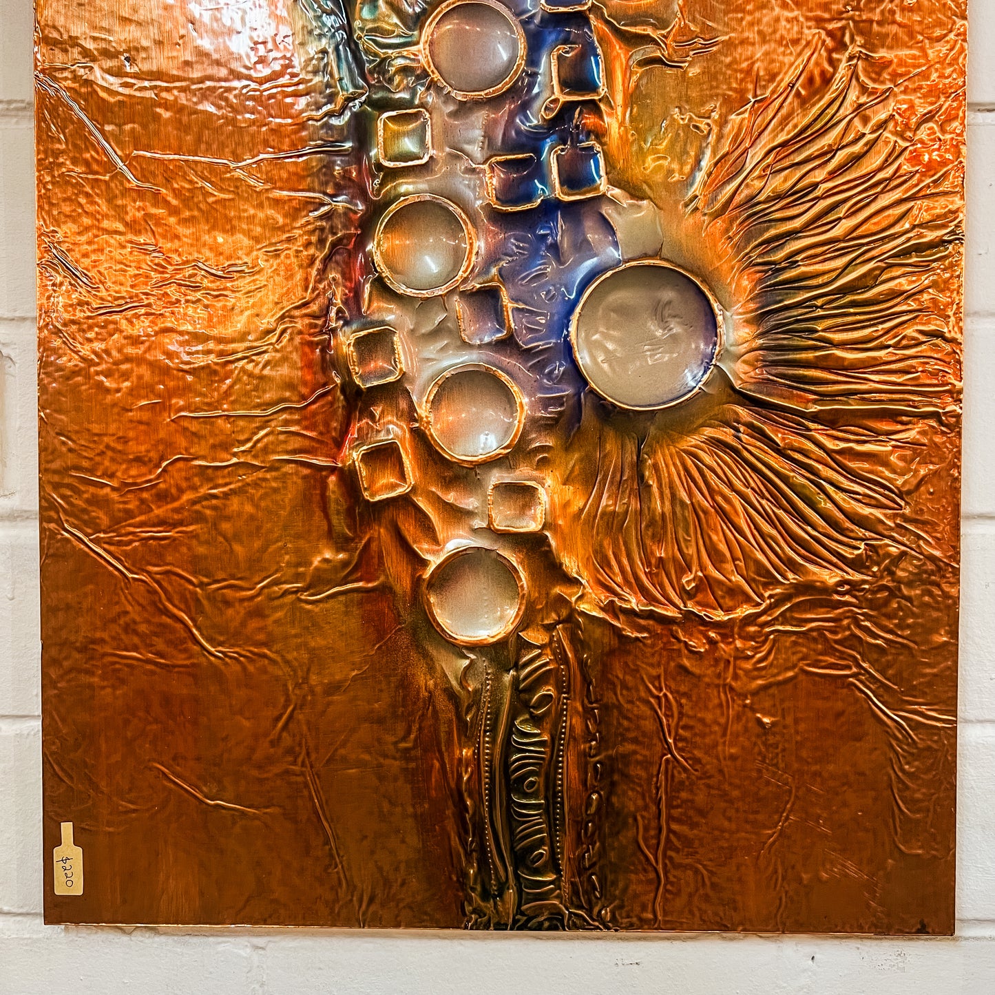 Copper Brutalist Artwork