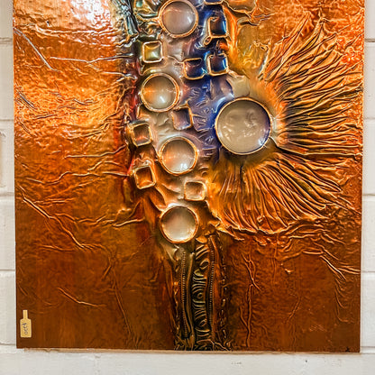 Copper Brutalist Artwork