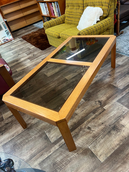 Parker Coffee Table | Solid Timber & Glass Top