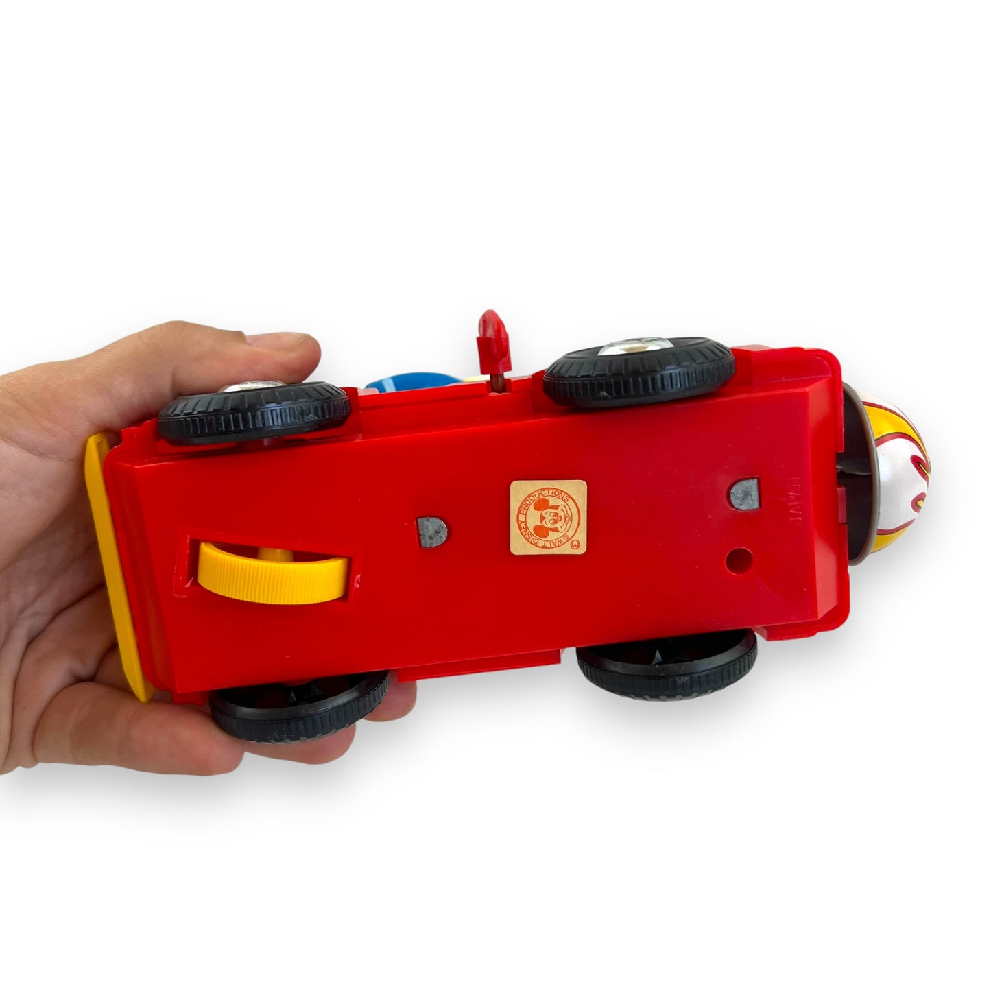 Disney Wind-Up Donald Duck Fire Engine Toy - Original Box - Collectible Japan Toy
