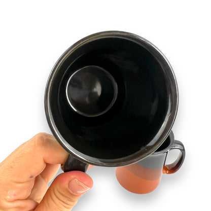 Black & Brown Stripe Mug Set of 2