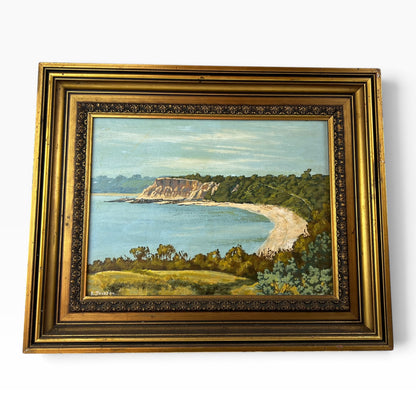 Half Moon Bay, Black Rock Original Coastal Painting- E. Jackson