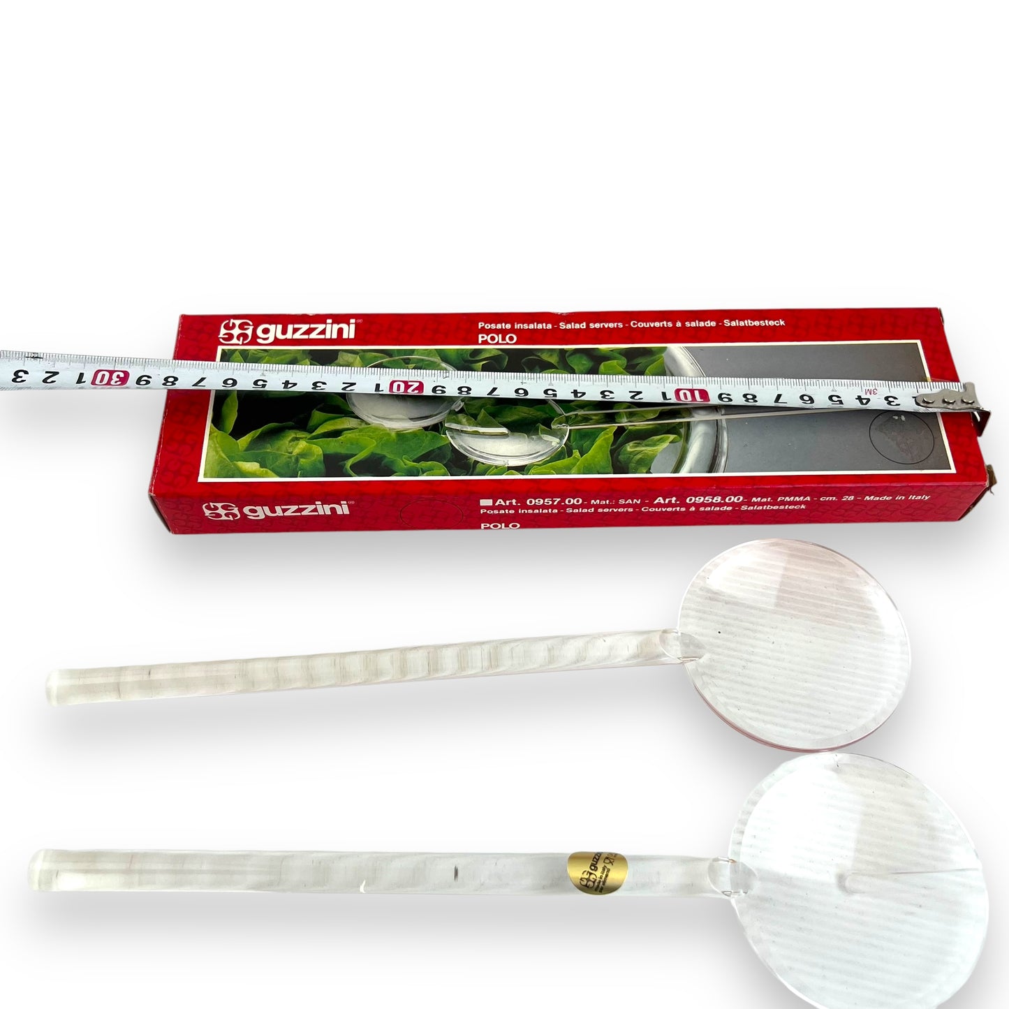 Guzzini “Polo” Salad Servers in Original Box - Made in Italy