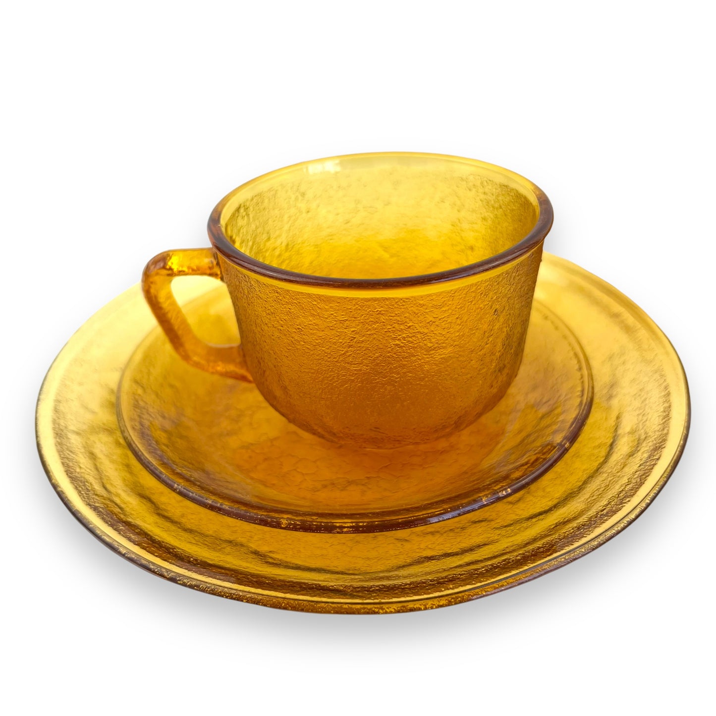 Arcoroc Sierra Amber Glass Set of 2 Trios