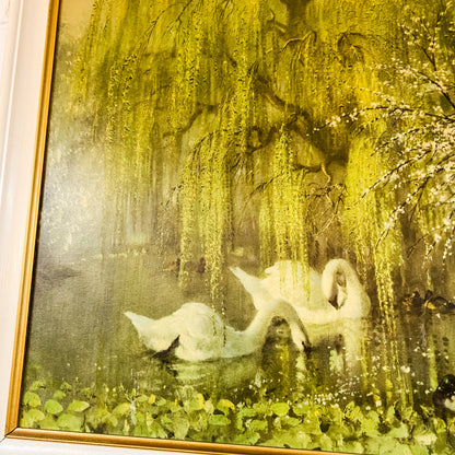 Vernon Ward – Lakeside in Spring (Framed Print)