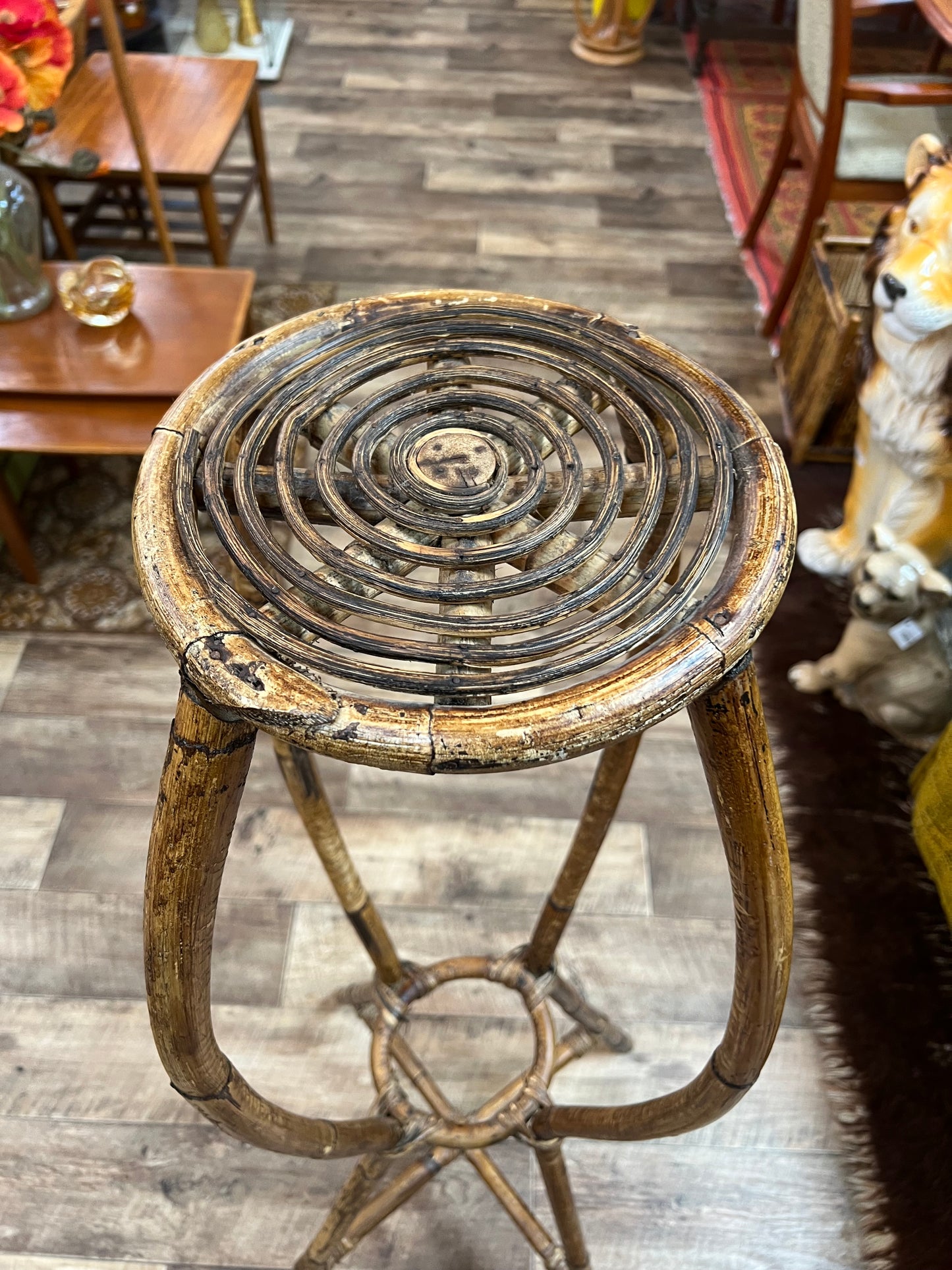 Cane Plant Stand