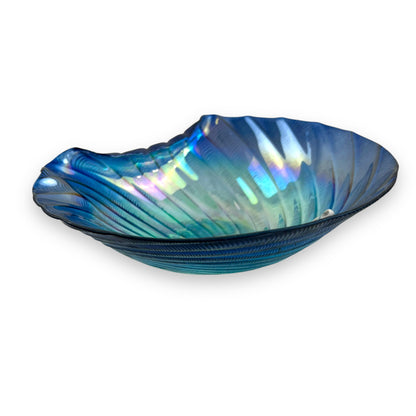 Auya Blue Glass Shell Bowl