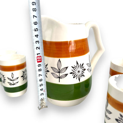 Royal Sealy MCM Pitcher and Cups Set