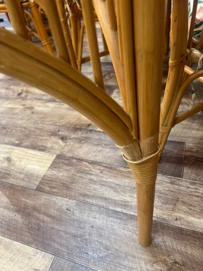 1.Square Cane Dining Table