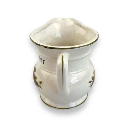 Creamer jug with fruit art